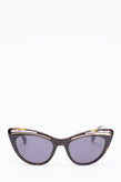 RRP€260 MOSCHINO MOS036/S Cat Eye Sunglasses Tortoiseshell Cut Out Glossy Frame gallery photo number 1