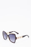 RRP €245 MOSCHINO MOS099/S Oversized Butterfly Sunglasses Gradient Chain Detail gallery photo number 2