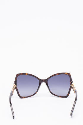 RRP €245 MOSCHINO MOS099/S Oversized Butterfly Sunglasses Gradient Chain Detail gallery photo number 4