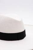 RRP€1590 BALMAIN Rabbit Felt Fedora Hat One Size Wide Brim HANDMADE in France gallery photo number 5