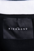 JOHN RICHMOND Pique Cotton Polo Shirt Size L Half Button Logo Contrast Collar gallery photo number 8