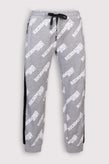 JOHN RICHMOND SS23 Sweat Trousers US38 IT48-50 M Contrast Stripes Coated Logo gallery photo number 2