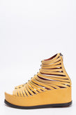 RRP €550 MISSONI Leather Gladiator Sandals US9.5 EU39.5 UK6.5 Platform Zipped gallery photo number 1