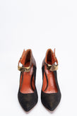 RRP €340 MISSONI Leather Court Shoes US8 EU38 UK5 Wood Imitation Ankle Strap gallery photo number 2