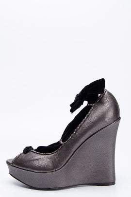 RRP€320 MISSONI Leather Court Shoes US10 EU40 UK7 Metallic Effect Velour Laces