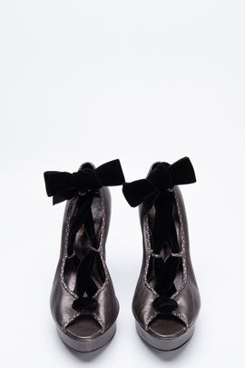 RRP€320 MISSONI Leather Court Shoes US10 EU40 UK7 Metallic Effect Velour Laces