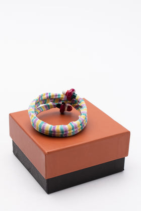 RRP€565 MISSONI Crochet Wrap Around Bracelet Enamel Embellishment Made in Italy gallery photo number 3