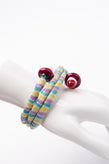 RRP€565 MISSONI Crochet Wrap Around Bracelet Enamel Embellishment Made in Italy gallery photo number 1