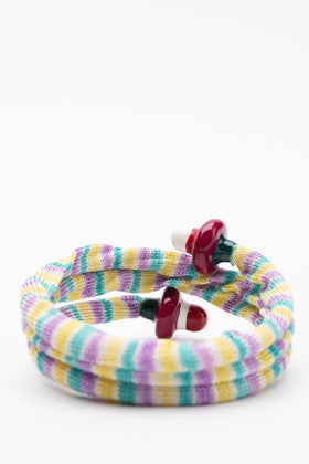 RRP€565 MISSONI Crochet Wrap Around Bracelet Enamel Embellishment Made in Italy gallery photo number 9