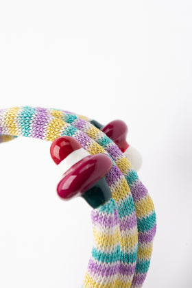 RRP€565 MISSONI Crochet Wrap Around Bracelet Enamel Embellishment Made in Italy gallery photo number 11