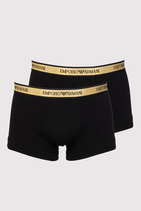 RRP€68 EMPORIO ARMANI UNDERWEAR 2 PACK Boxer Trunks US42 IT52 XL Two Tone Logo gallery photo number 1