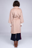 RRP €455 CA' VAGAN Coat Size S Wool Blend Faux Fur Trim Collared Belted gallery photo number 5