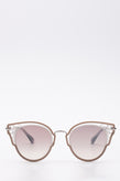 RRP€380 JIMMY CHOO DHELIA/S Cat Eye Sunglasses Cut Out Floral Double Frame gallery photo number 1