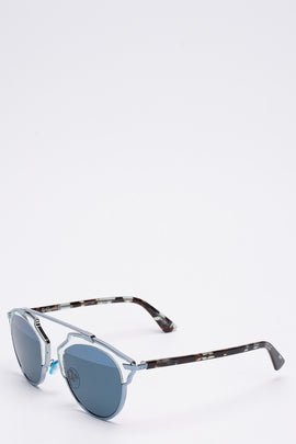 RRP€450 DIOR DIORSOREAL KLY8N Geometric Sunglasses Mirrored Lenses Havana