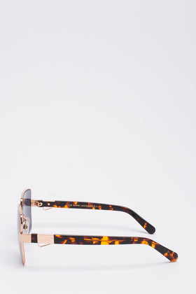 RRP€200 MARC JACOBS MARC 495/S Square Butterfly Sunglasses Tinted Tortoiseshell gallery photo number 3