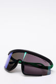 RRP€140 CARRERA HYPERFIT Shield Sunglasses Mirrored Partly Rimless UV Protect gallery photo number 3