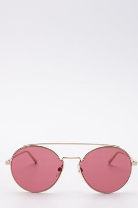 RRP€220 MARC JACOBS MARC 456/S Pilot Sunglasses Tinted Pink Lenses Engraved Logo