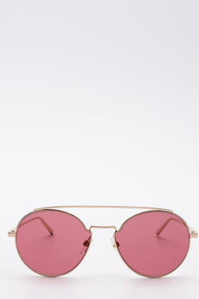 RRP€220 MARC JACOBS MARC 456/S Pilot Sunglasses Tinted Pink Lenses Engraved Logo gallery photo number 1