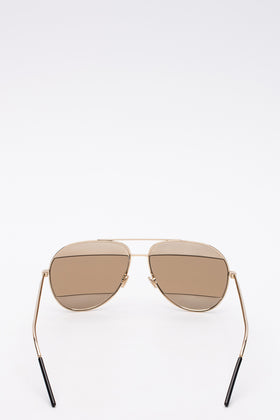 RRP€400 DIOR DIORSPLIT1 Pilot Sunglasses Split Mirrored Lenses Made in Italy gallery photo number 4