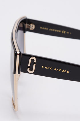 RRP€280 MARC JACOBS MARC 312/S Geometric Shield Sunglasses Cut Out Gradient gallery photo number 5