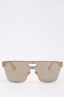 RRP €420 DIOR DIORIZON1 Shield Pilot Sunglasses Mirrored Matte Temples Logo