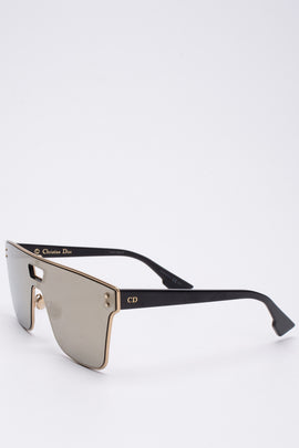 RRP €420 DIOR DIORIZON1 Shield Pilot Sunglasses Mirrored Matte Temples Logo