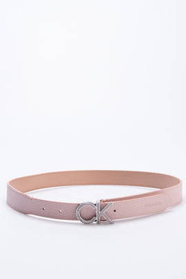 CALVIN KLEIN Leather Belt Size 90/36 Pink Grainy Re-Lock Mesh Blank Buckle