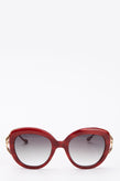 RRP€239 BORBONESE ARTEMIDE Butterfly Sunglasses Gradient Lenses OP Suede Trim gallery photo number 1