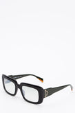 RRP€229 BORBONESE 7106 Square Butterfly Sunglasses Perforated Frame Gradient gallery photo number 2