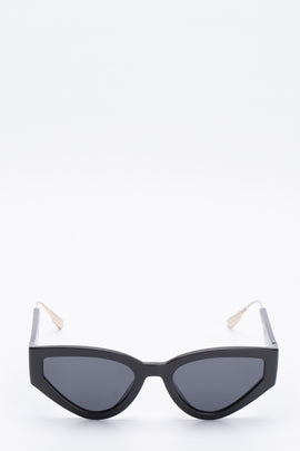RRP€379 DIOR CATSTYLEDIOR1 Cat Eye Sunglasses Anti-Reflective Lenses Metal Tips