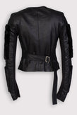 RRP €2586 RICK OWENS SISYPHUS Leather Jacket IT42 US6 M Mink Fur & Wool Inserts gallery photo number 3
