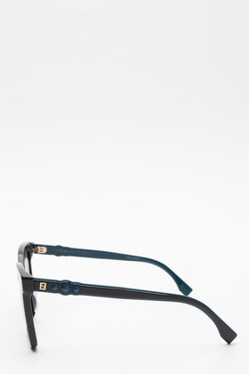 RRP€409 FENDI FF 0269/S Butterfly Sunglasses Spiked FF Logo Gradient Mirrored gallery photo number 3