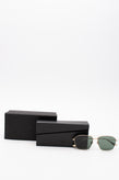 RRP€409 DIOR STELLAIRE14F Pilot Sunglasses Tinted Green Lenses Double Bridge gallery photo number 1