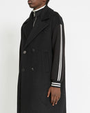 RRP €480 JOHN RICHMOND X Overcoat IT48 US38 M Wool Blend Double Breasted Stripes gallery photo number 3