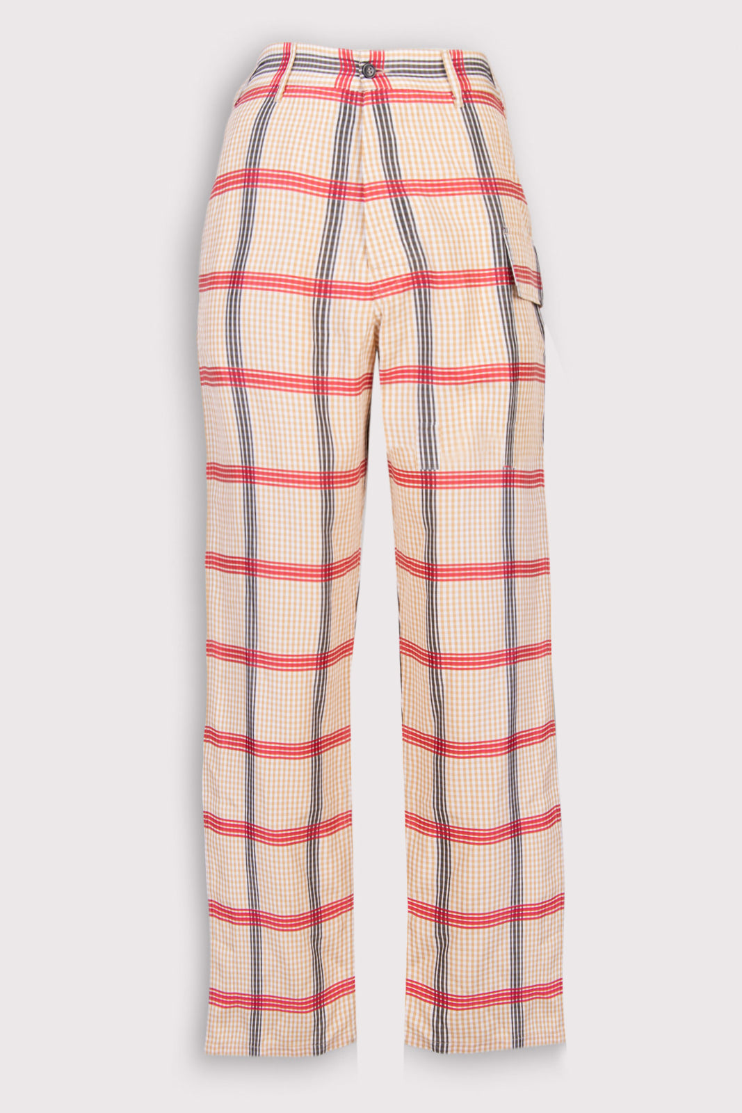 RRP €510 MARNI Trousers US4 IT40 M Plaid High Waist Flat Front Made in Italy gallery main photo