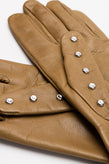 RRP€550 BOTTEGA VENETA Leather Gloves Size S / 7 Silk Lining Studs Embellished gallery photo number 6