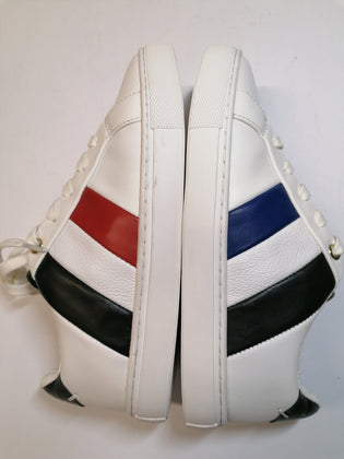 RRP €140 KURT GEIGER Leather Sneakers EU 31.5 UK 12.5 US 13.5 Colour Block Logo gallery photo number 9