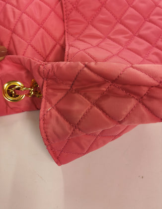 SWEET MATILDA Shoulder Bag Quilted Studded Woven Chain Turnlock Flap gallery photo number 8