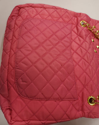 SWEET MATILDA Shoulder Bag Quilted Studded Woven Chain Turnlock Flap gallery photo number 7