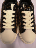 LOLWAY Faux Fur Sneakers Size 38 UK 5 US 8 Leopard Pattern Studded Serrated Sole gallery photo number 12