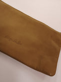 VINTAGE DE LUXE Leather Clutch Bag HANDMADE CRAFT LIMITED Zipped Made in Italy gallery photo number 8