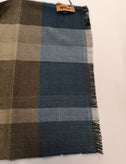 RRP €360 MISSONI Wool Long Shawl Wrap Scarf Plaid Frayed Edges Made in Italy gallery photo number 9