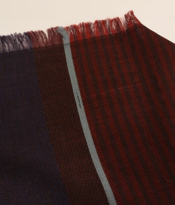 RRP €360 MISSONI Long Shawl Wrap Scarf Wool Blend Striped Herringbone Pattern gallery photo number 9