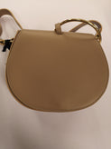 8 Leather Crossbody Shoulder Bag Round Handle Flap Made in Italy gallery photo number 7