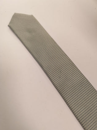 RRP €160 ERMENEGILDO ZEGNA Silk Necktie Striped Classic Length Made in Italy gallery photo number 8