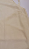 GINIA Silk Crepe Cami Top Size M Ivory Twisted Open Back Double Layer Crew Neck gallery photo number 9