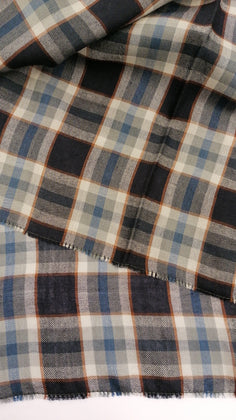 RRP€360 MISSONI Silk & Wool Shawl / Wrap Scarf Long Tartan Pattern Made in Italy gallery photo number 9