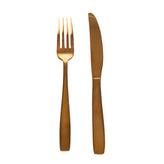 RRP€170 SELETTI MIDAS 24 Pieces Cutlery Set Electroplated With Titanium By Selab gallery photo number 2