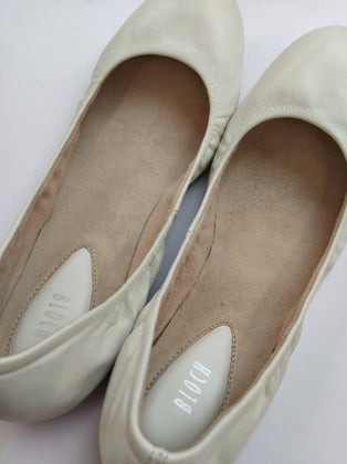 RRP €120 BLOCH Leather Ballerina Shoes EU 38.5 UK 5.5 US 8.5 Elasticated Topline gallery photo number 10