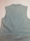 ICE PLAY Denim Shirt Dress Size 42 / M Faded Effect Sleeveless Made in Italy gallery photo number 9